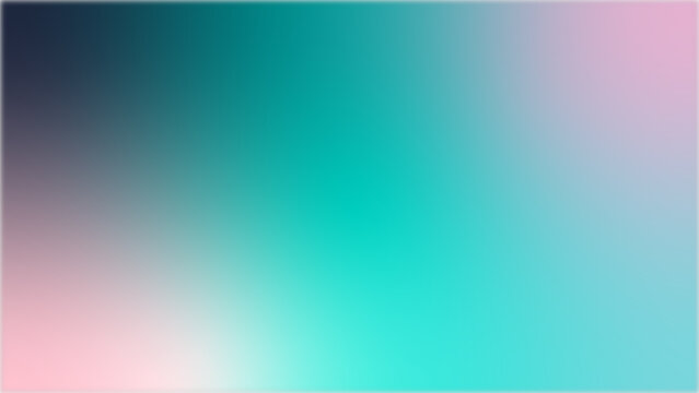 Abstract Teal Gradien Background. Blurred Bright Turquoise Water Backdrop With Light. Vector Illustration For Your Graphic Design, Banner, Summer Or Aqua Poster, Website