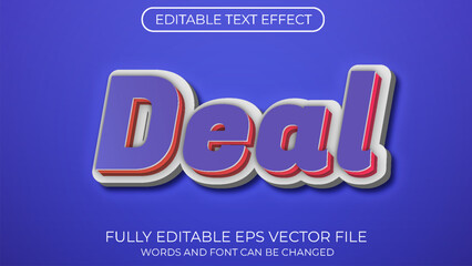 Deal editable text effect. Editable text style effect