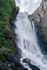 Chul-Oozu waterfall in Chulyshman valley in Altai 