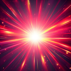 red star burst, generative ai