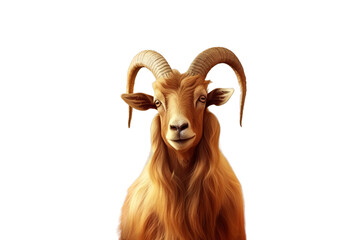 A goat for eid ul adha islamic festival, Isolated on transparent PNG background, Generative ai