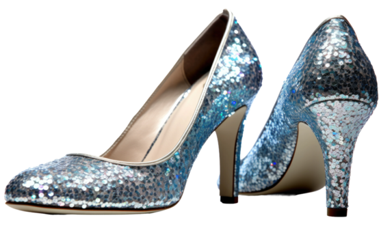 Boost in Self Assurance Provided by High Heeled Shoes on a White or Clear Surface PNG Transparent Background.