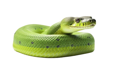 Obraz premium Witness the Massive Size and Strength of the Green Anaconda in Rainforest Habitats on a White or Clear Surface PNG Transparent Background.