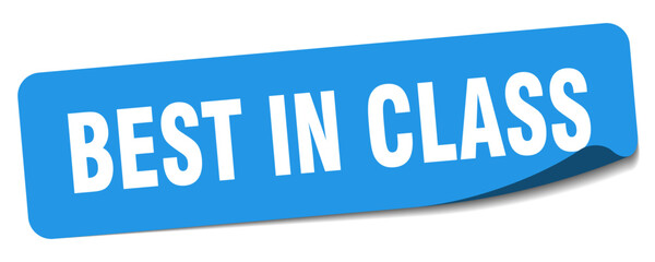 best in class sticker. best in class label