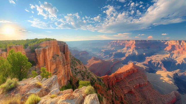 Witnessing the wonder of the Grand Canyon, with its vast, colorful landscapes