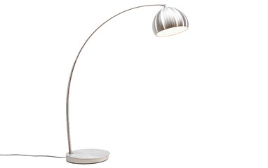 Efficient Lighting and Best Design with a Contemporary LED Floor Lamp on a White or Clear Surface PNG Transparent Background.