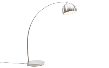 Efficient Lighting and Best Design with a Contemporary LED Floor Lamp on a White or Clear Surface PNG Transparent Background.
