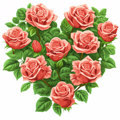 Flowers Heart Shape Romantic Reverie A Valentine's Day Journey