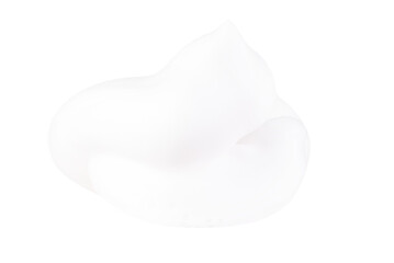 Foam shaving gel isolated on a transparent background.