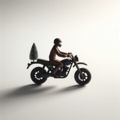 Obraz na płótnie Canvas motorcycle on white background