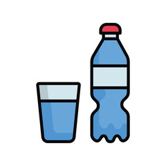 soft drink icon with white background vector stock illustration
