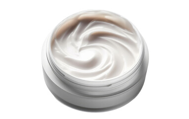 Pure Radiance Experience the Delicate Luxury of White Cosmetic Cream for Flawless Skin on a White or Clear Surface PNG Transparent Background.
