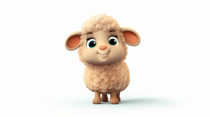 Sheep cute animal character