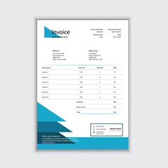 Creative Printable Invoice Layout.