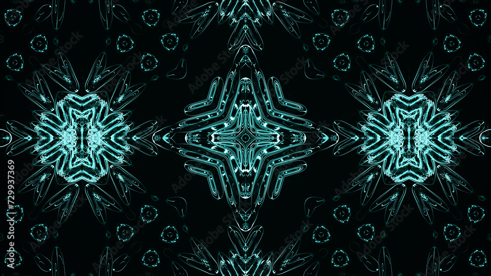 Poster abstract kaleidoscope with geometric pattern. kaleidoscopic background design. hypnotic background. 
