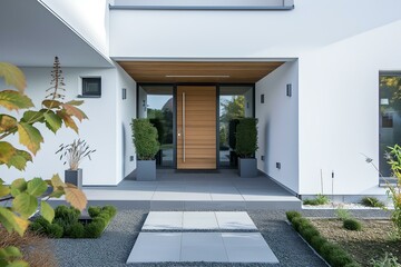 Türfüllung: moderne Eingangstür