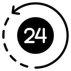 24 hours clock