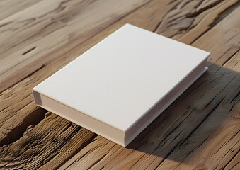 Naklejka na ściany i meble White Box on Wooden Floor