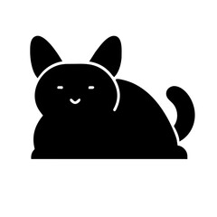 Dog and cat line icon. Pet, family, wool, breed, paws, tail, barking, purring, guard, watchdog, guide, courtship, care, training. Vector icon in line, black and colorful style on white background