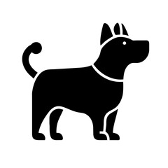 Dog and cat line icon. Pet, family, wool, breed, paws, tail, barking, purring, guard, watchdog, guide, courtship, care, training. Vector icon in line, black and colorful style on white background