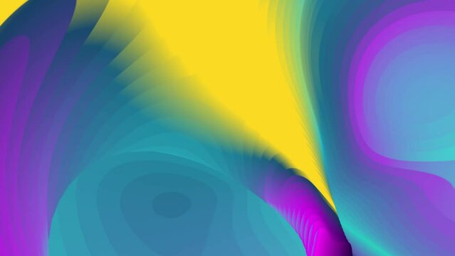 Colorful Fluid and Psychedelic Motion Graphic Video Animation Background for Summer Music 
