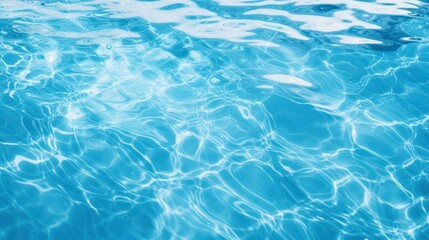 Obraz premium Blue water surface with ripples