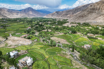 Fototapeta na wymiar Himalaya aerial view, Himalaya nature, Ladakh, India