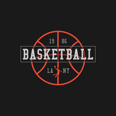 basketball sport illustration typography. perfect for t shirt design
