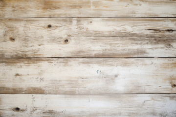 Naklejka premium Top view old wood pastel white wall background 