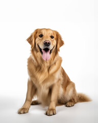 golden retriever dog smiling adorable sitting 2