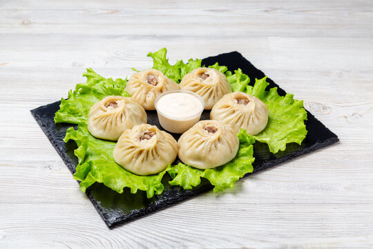 Buryat buuz, a traditional dish of dough and meat