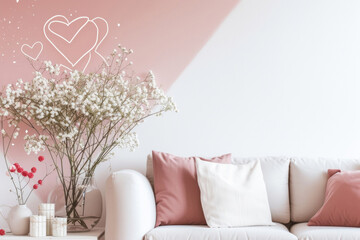 Design a modern Valentine's Day photo card with a minimalist aesthetic