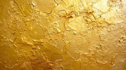 Closeup of abstract rough gold color textured 