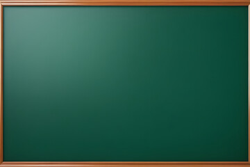Blank Green Chalkboard with Wood Frame