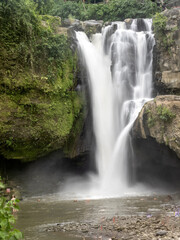 Big popular Toya Selaka Waterfall, Bali Indonesia.