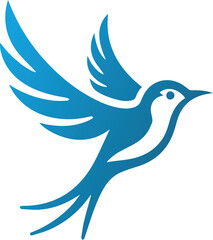 Obraz premium Flying Bird Logo, isolated. 