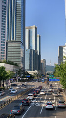 서울 남산 도시 배경화면 seoul city namsan cityscape traffic wallpaper