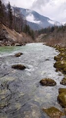 river in the mountains