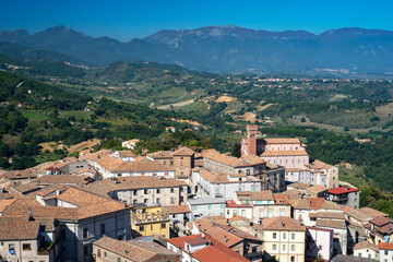 Fototapeta na wymiar San Marco Argentano, Cosenza district, Calabria, Italy, view of the village