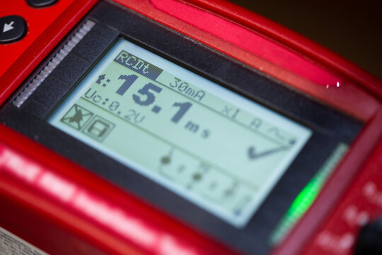 electrical installation tester, testing device for professional application in electrician handicraft to measure and examine safety provisions in recurring intervals