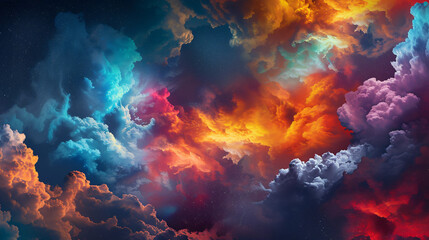 Obraz na płótnie Canvas Colorful clouds