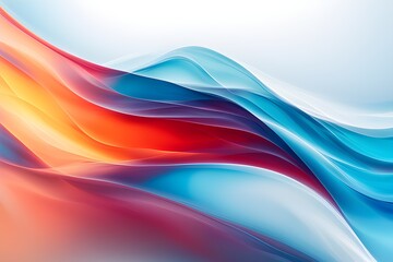 colorful abstract glowing waves background 