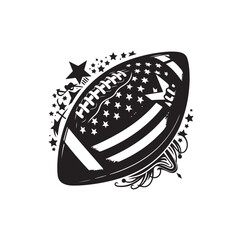 AMERICAN FOOTBALL VECTOR SILHOUETTE STYLE