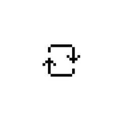 Pixel circle icon, logo, shape, symbol, arts, design, icon