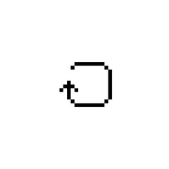 Pixel circle icon, logo, shape, symbol, arts, design, icon