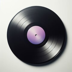 vinyl record on white