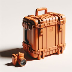 suitcase for travel  on white