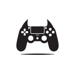 Game controller vector illustration design. Game controller icon trendy silhouette style design. Vector illustration