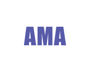 AMA Logo design vector template