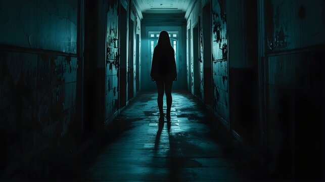 "Haunting Presence: Mysterious Figure in Ultra Realistic 8K - Dark Photography"